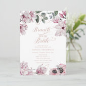 春の花を飾ったブライダルシャワー 招待状 (スタンド正面)