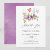 春の花を飾って乾杯 招待状 (正面/裏面)