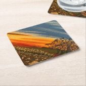 春の花アットサンセットバイゲイリーポーリング ペーパーコースター (アングル)