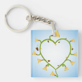 春の花アートキーチェーン キーホルダー (正面)