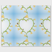 春の花アートラッピング紙 ラッピングペーパー (フラット)