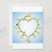 春の花アート招待状 招待状 (正面)