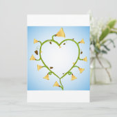 春の花アート招待状 招待状 (スタンド正面)