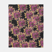 春の花アート フリースブランケット (正面)