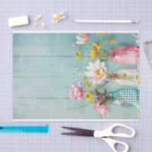 春の花インメイソンジャースティッシュペーパー 薄葉紙 (クラフト)