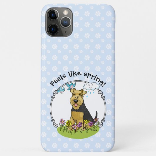 春の花ウェルシュテリアドッグ花可愛 Case-Mate iPhoneケース (裏面)