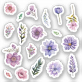 春の花ウォーターカラーコテージ – コアセット シール (正面)