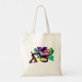 春の花ウサギの喜び トートバッグ (裏面)
