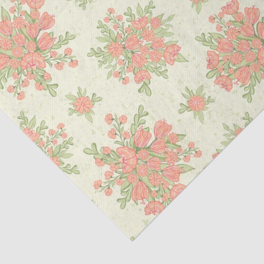 春の花エレガントピーチオレンジ2024フローラ 薄葉紙 (詳細)