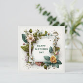 春の花エレガントフレームマザーズデイカード シーズンカード (スタンド正面)