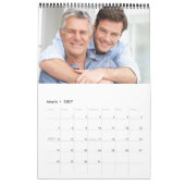 春の花カスタムフォトコラージュ黄 カレンダー (3月 2027)