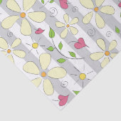 春の花カモミールデイジーフローラhappy 薄葉紙 (詳細)