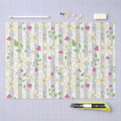 春の花カモミールデイジーフローラhappy 薄葉紙 (クラフト)