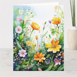 春の花カラフルカード カード