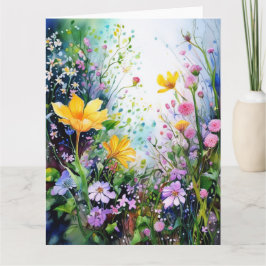 春の花カラフルカード カード