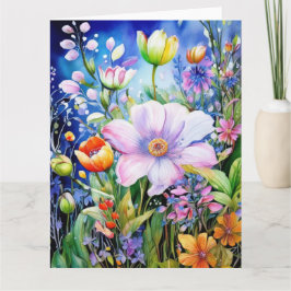 春の花カラフルカード カード