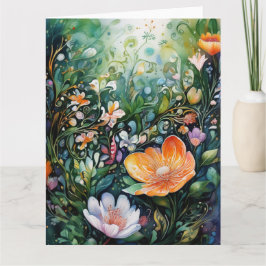 春の花カラフルカード カード