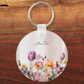 春の花カラフルキーチェーン キーホルダー (裏面)