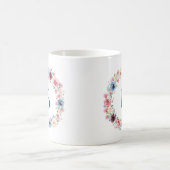 春の花カラフルリースコーヒーマグ コーヒーマグカップ (中央)