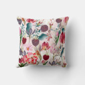 春の花カラフル花柄 クッション (裏面)