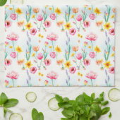 春の花ガロール キッチンタオル (折り畳み)