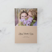 春の花ガーデンハートラブバレンタインデー シーズンカード (内部)