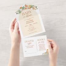 春の花ガールベビーシャワー