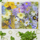 春の花キッチンタオル キッチンタオル (折り畳み)