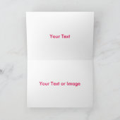 春の花グリーティングカカスタマイズード –  カード (内部)