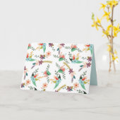 春の花グリーティングカード カード (黄色い花)