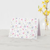 春の花グリーティングカード カード (黄色い花)