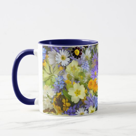 春の花コーヒーマグ マグカップ (左)