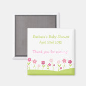 春の花サンキューマグネット – 少女 マグネット (正面/裏面)