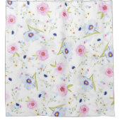 春の花シャワーカーテン シャワーカーテン (正面)