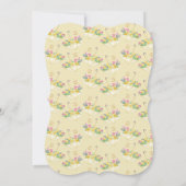 春の花シャワーママto beイエローベイビーシャワー 招待状 (裏面)