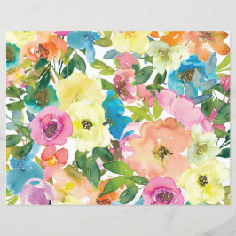 春の花スクラップブック紙