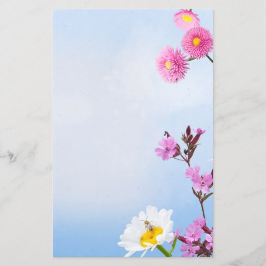 春の花スクラップブック紙 (正面)