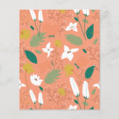 春の花スクラップブック紙 (正面)