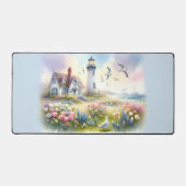 春の花ズバイライトハウスコースタルコテージ デスクマット (正面)