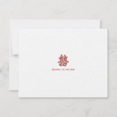 春の花ダブルハピネ中国のスズ 出欠カード (裏面)