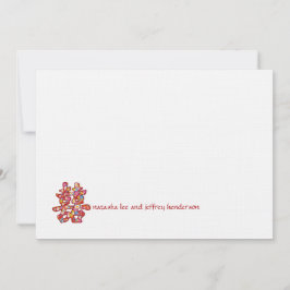 春の花ダブルハピネ中国のスズ 招待状