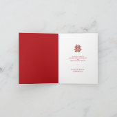 春の花ダブルハピ中国のネス結婚ズ サンキューカード (内部)