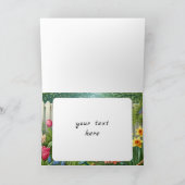 春の花チューリップダフォジル サンキューカード (内部)