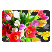 春の花チューリップ マグネット (横)