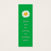 春の花ツポップ・アートのリー開花DIYパーティー好意ラベル (裏面)