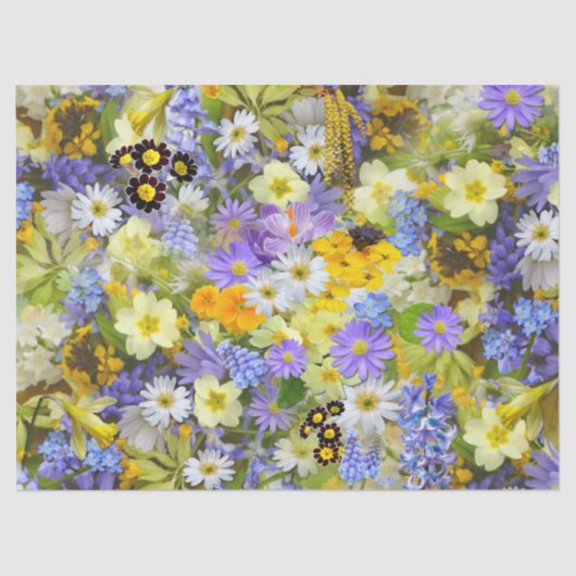 春の花ティッシュペーパー 薄葉紙 (正面)