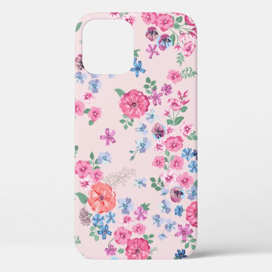 春の花デザイン。継ぎ目のない花柄。Pl Case-Mate iPhoneケース (裏面)