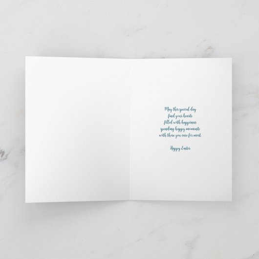 春の花ハッピーイースター孫娘の夫 シーズンカード (内部)