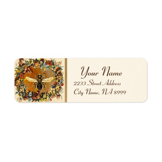 春の花ハニービー，養蜂家 ラベル (正面)