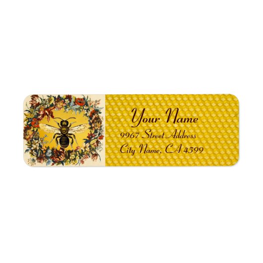 春の花ハニービー，養蜂家 ラベル (正面)